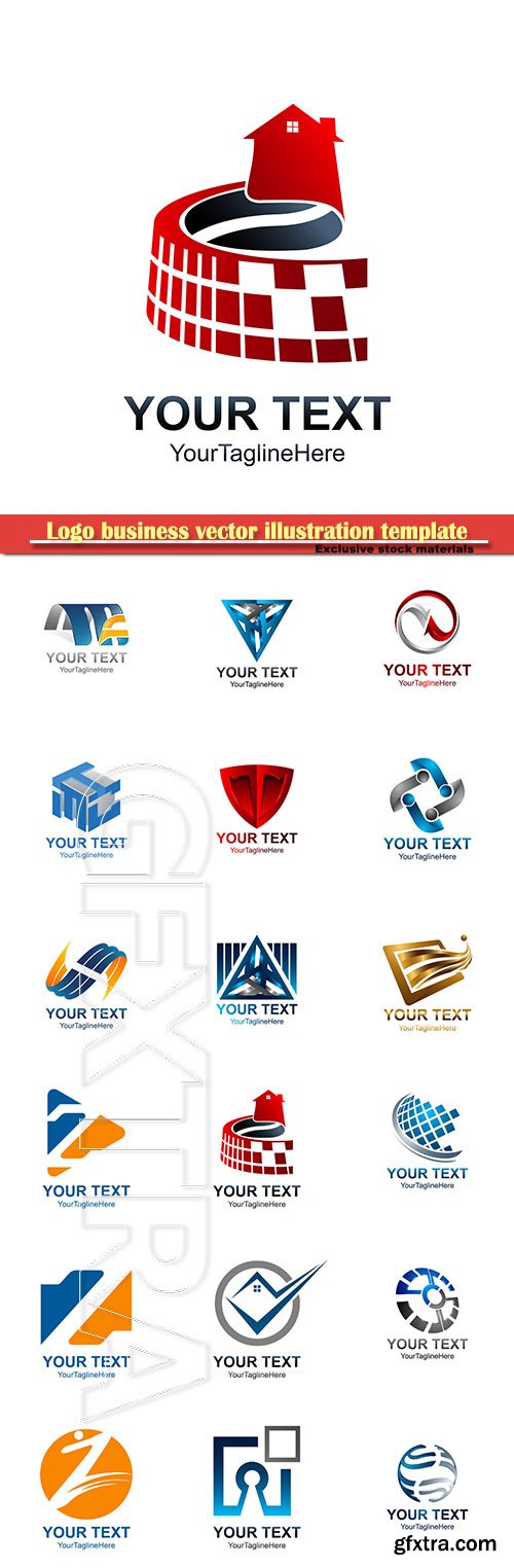 Logo business vector illustration template # 98