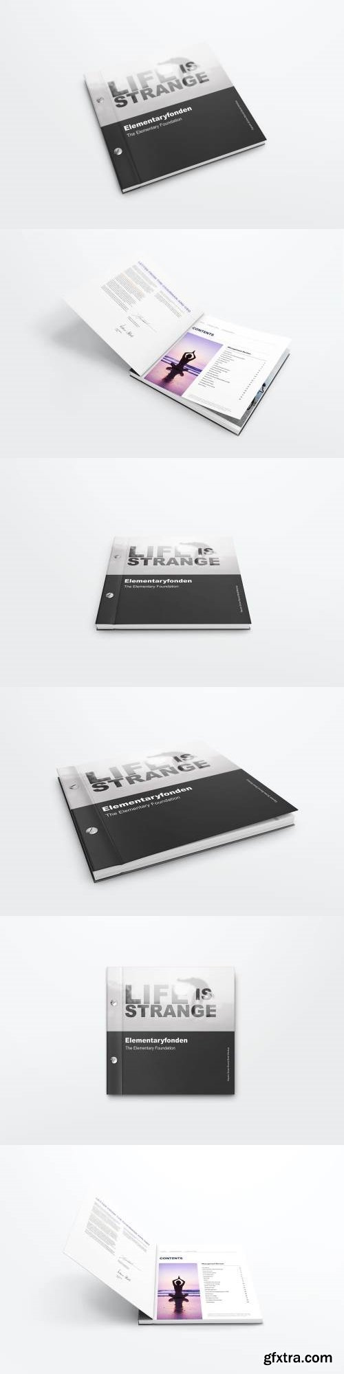 Square Screw Bound Book Mockups