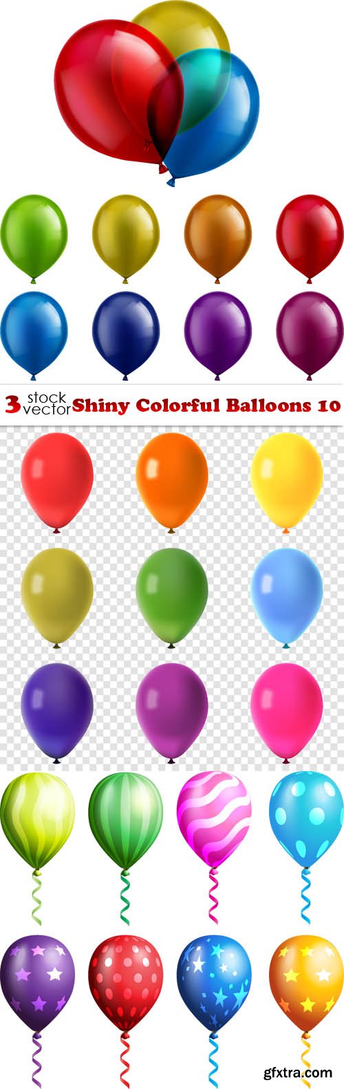 Vectors - Shiny Colorful Balloons 10