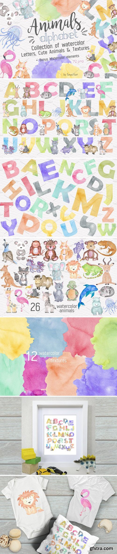 CM - Animals Alphabet Watercolor Kit 1536245