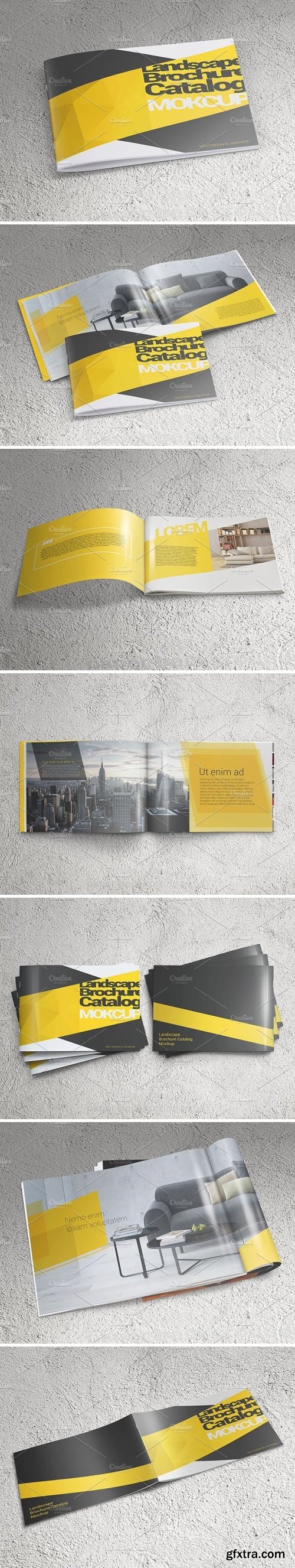 CM - Landscape Brochure Catalog Mockups 1590561