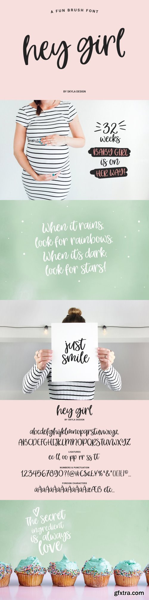 CM - Fun smooth brush font, Hey Girl 1590742