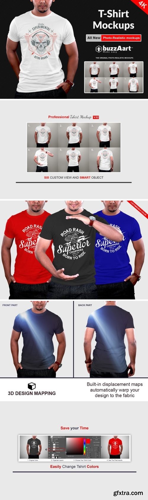 CM - Professional Tshirt Mockups V.02 2498152