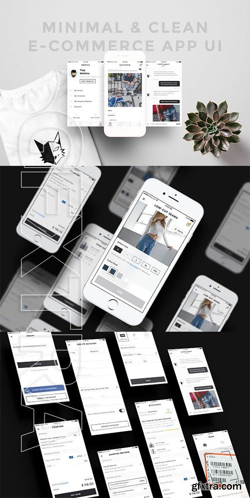 CreativeMarket - Minimal & Clean E-Commerce App 2443215