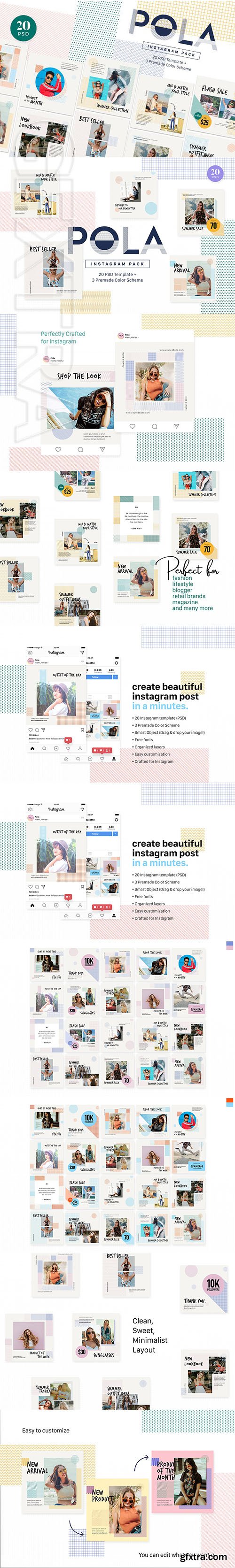 CreativeMarket - Instagram Pack - POLA 2526769