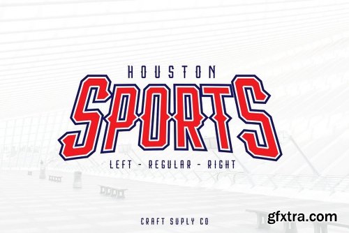 Houston Sports Font Family - 3 Fonts