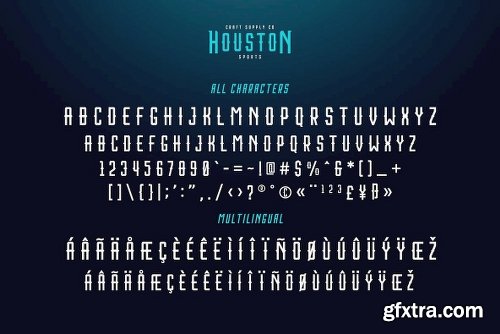 Houston Sports Font Family - 3 Fonts