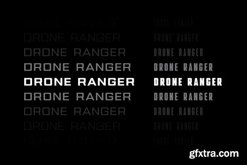 Drone Ranger Pro Font Family