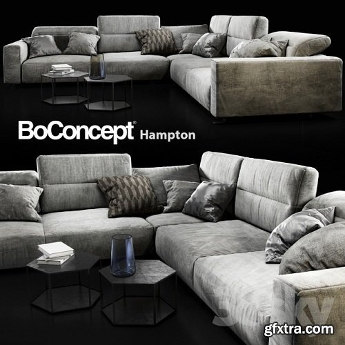 Sofa BoConcept Hampton 3d Mdoel