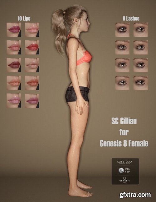 Daz3D - SC Gillian for Genesis 8 Female