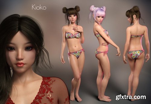 Daz3D - P3D Mika 8 Morph Package