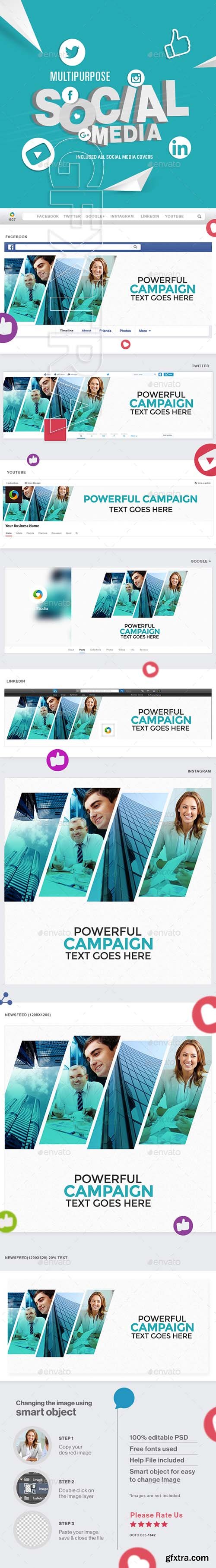 GraphicRiver - Multipurpose Social Media Pack 21878695