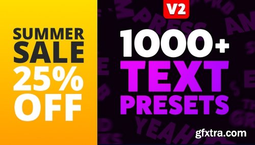Videohive Text Preset Pack for Animation Composer V2 8949951(With License)