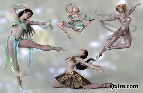 Daz3D - Celinette Bundle with Bonus Content