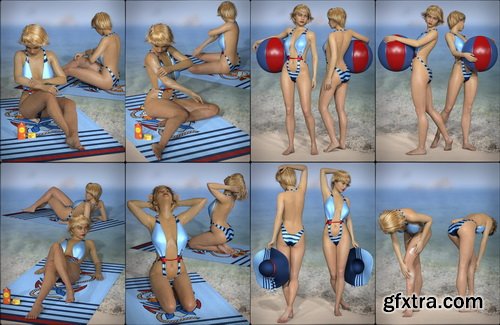 Daz3D - Beach Bundle for Genesis 8 Female(s)