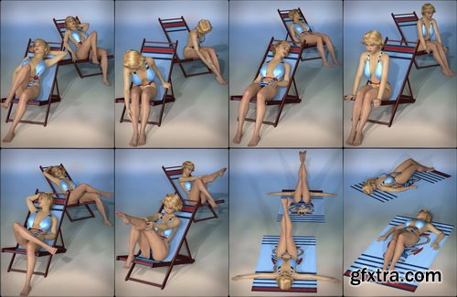 Daz3D - Beach Bundle for Genesis 8 Female(s)