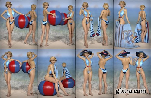 Daz3D - Beach Bundle for Genesis 8 Female(s)