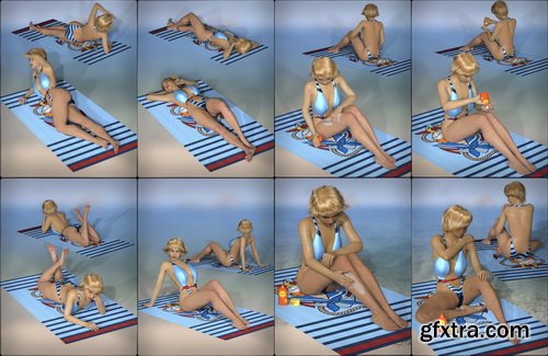 Daz3D - Beach Bundle for Genesis 8 Female(s)