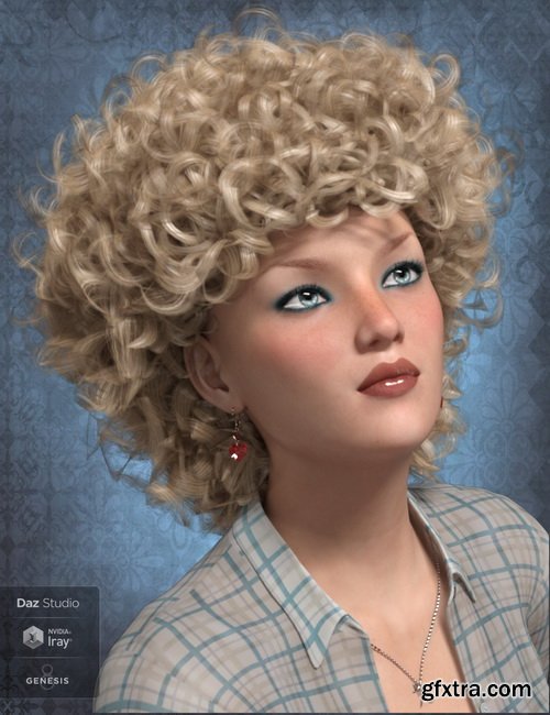 Daz3D - Zahara Hair 2 for Genesis 8 Female(s)