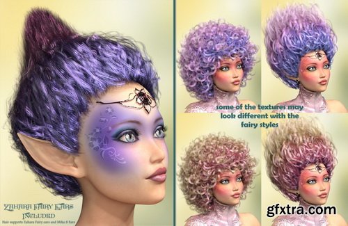 Daz3D - Zahara Hair 2 Fairy Expansion Megapack