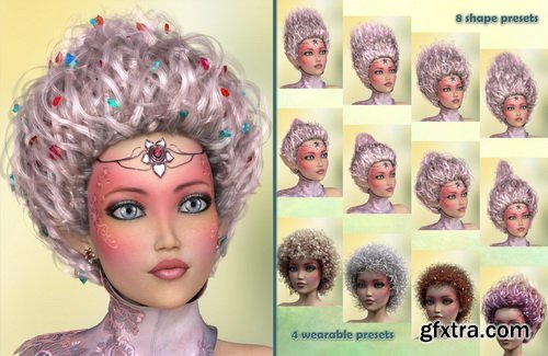 Daz3D - Zahara Hair 2 Fairy Expansion Megapack