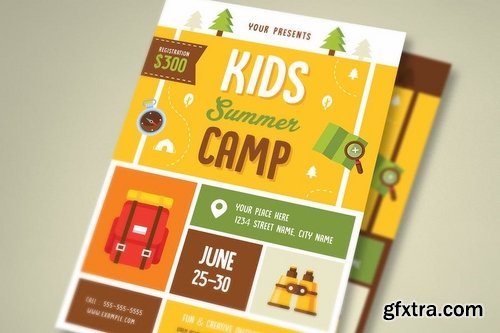 Kids Summer Camp Flyer