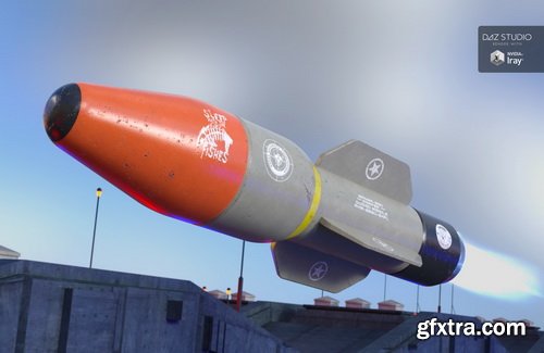 Daz3D - MAGMA-930 Missile Launcher for Genesis 2, 3 and 8 Male(s) and Female(s)