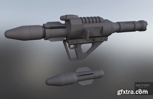 Daz3D - MAGMA-930 Missile Launcher for Genesis 2, 3 and 8 Male(s) and Female(s)