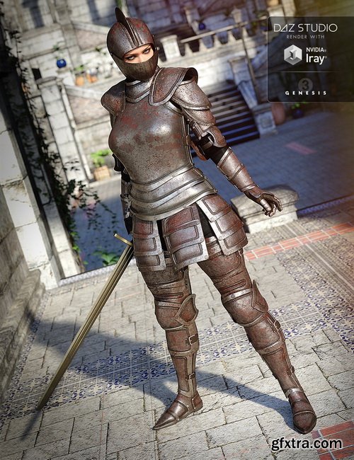 Daz3D - Knight Armor for Genesis 3 Female(s)