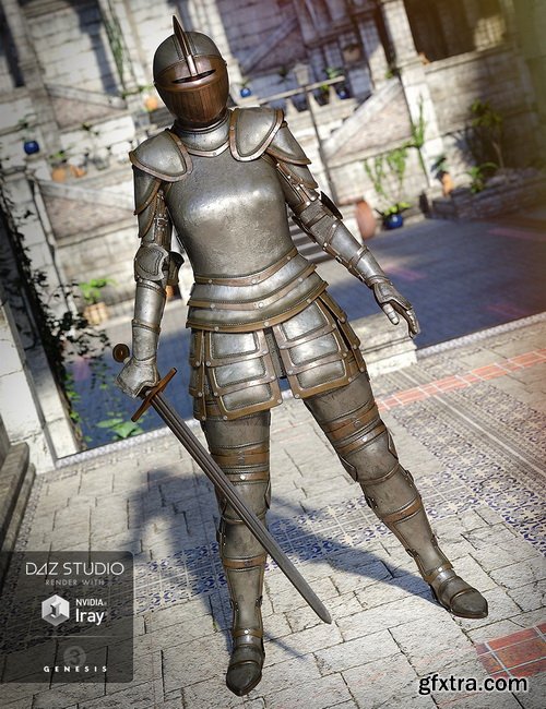 Daz3D - Knight Armor for Genesis 3 Female(s)