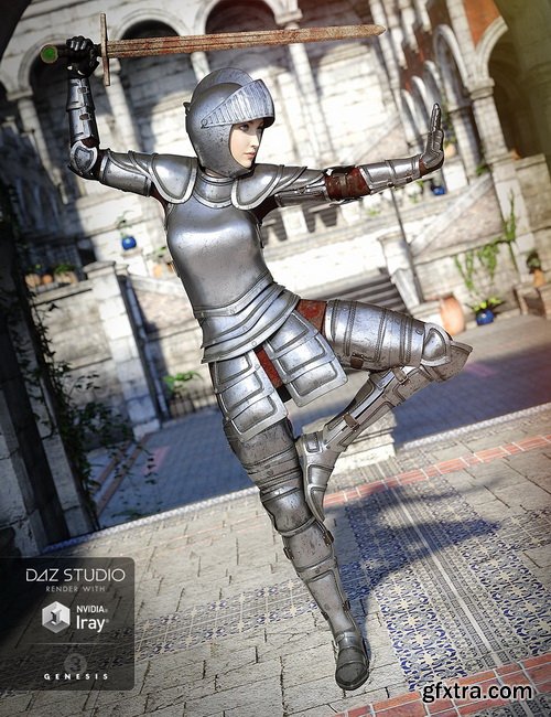 Daz3D - Knight Armor for Genesis 3 Female(s)