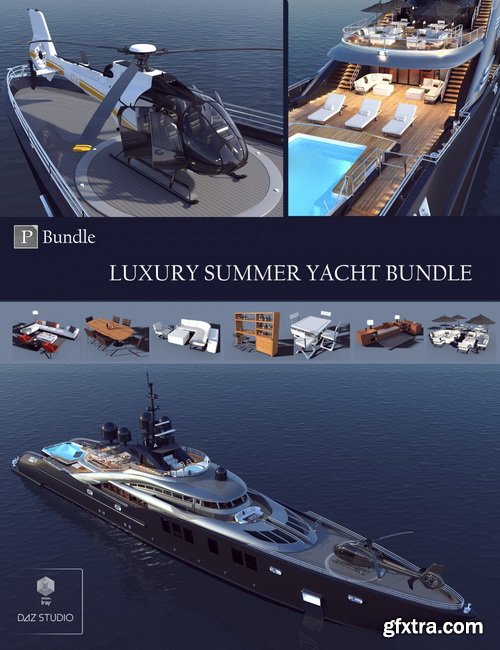 Daz3D - Luxury Summer Yacht Bundle