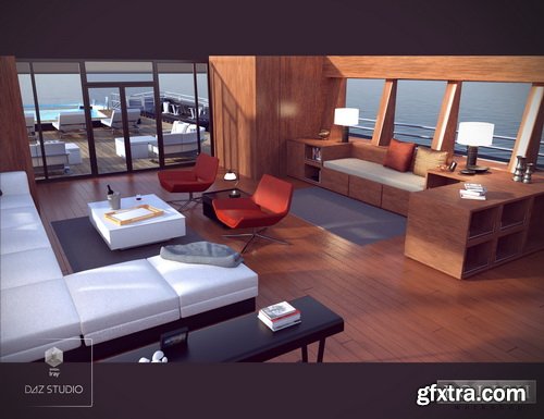 Daz3D - Luxury Summer Yacht Bundle