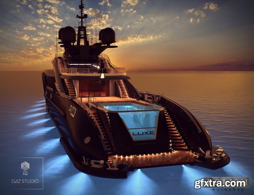 Daz3D - Luxury Summer Yacht Bundle