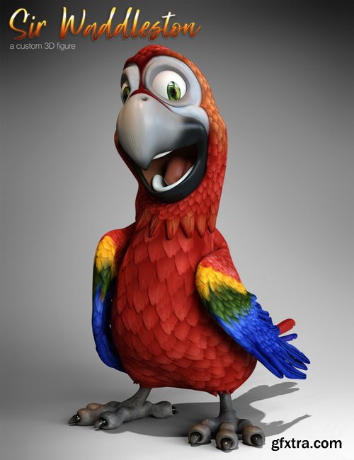 Daz3D - Cartoon Parrot for Daz Studio