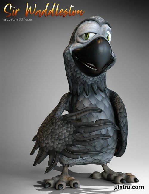 Daz3D - Cartoon Parrot for Daz Studio