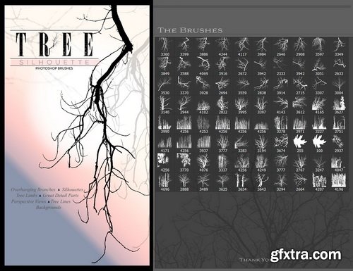 Ron\'s Trees Photoshop Brushes