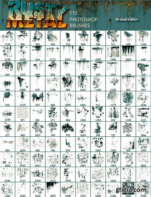 Ron\'s Rusty Metal Photoshop Brushes