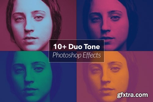 12 Duo Tone Photoshop Effects