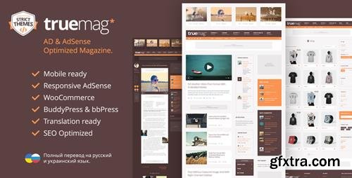 ThemeForest - Truemag v1.3.10 - AD & AdSense Optimized Magazine WordPress Theme - 7493855