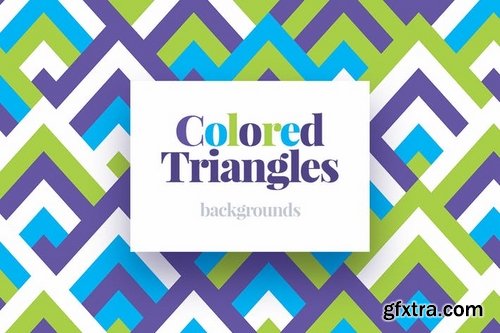 Colored Triangles Backgrounds