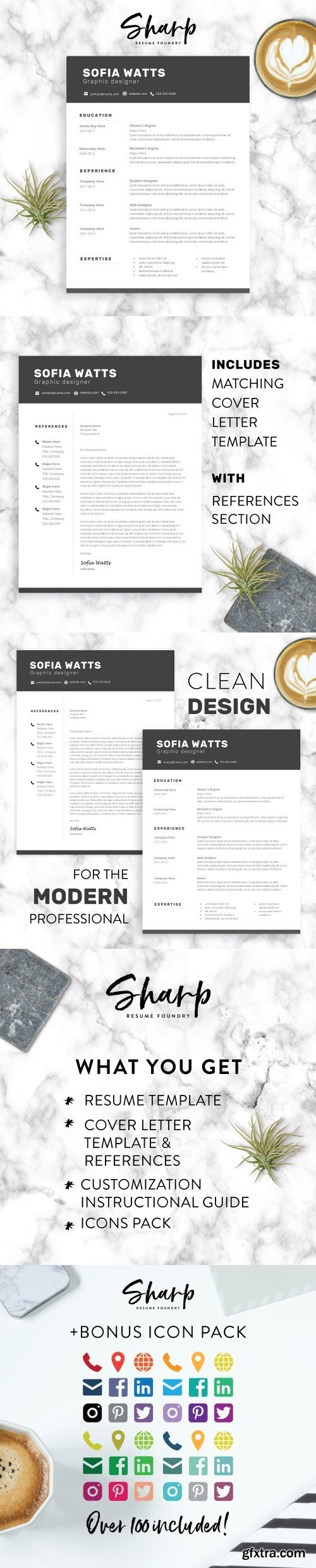 CM - Modern Resume Template for Word 2160564