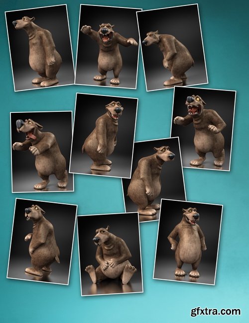 Daz3D - Snuggles the Toon Bear