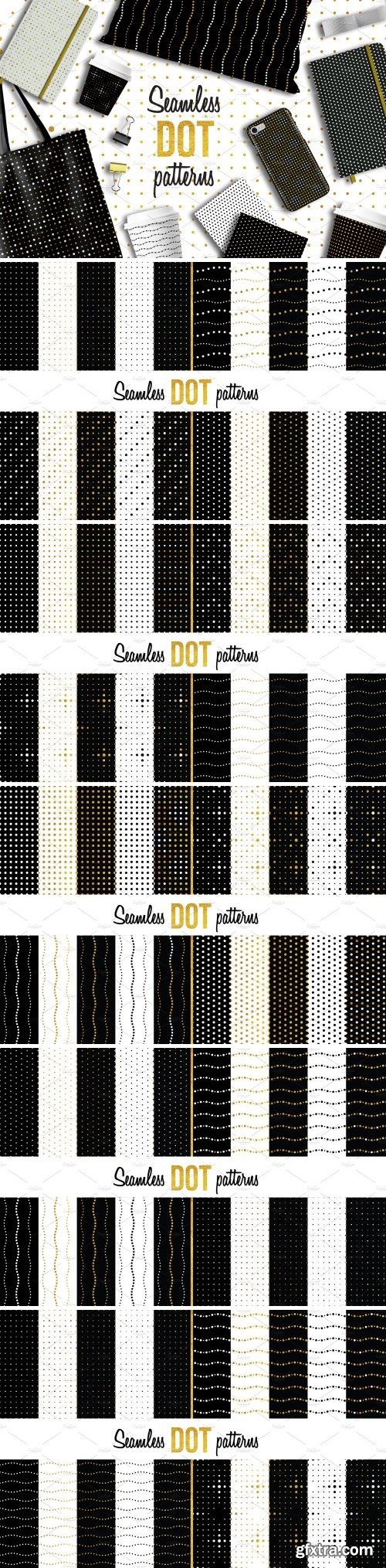 CM - 100 Seamless dot patterns 2160558