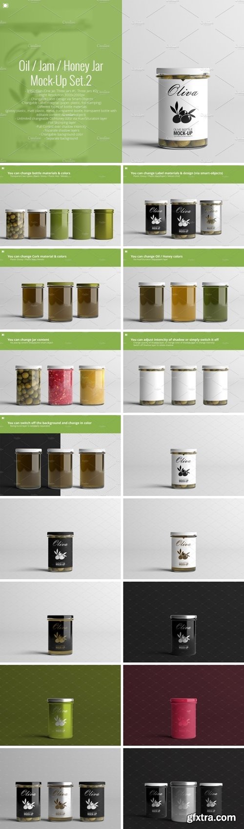 CM - Oil / Jam / Honey Jar Mock-up Set.2 2159396