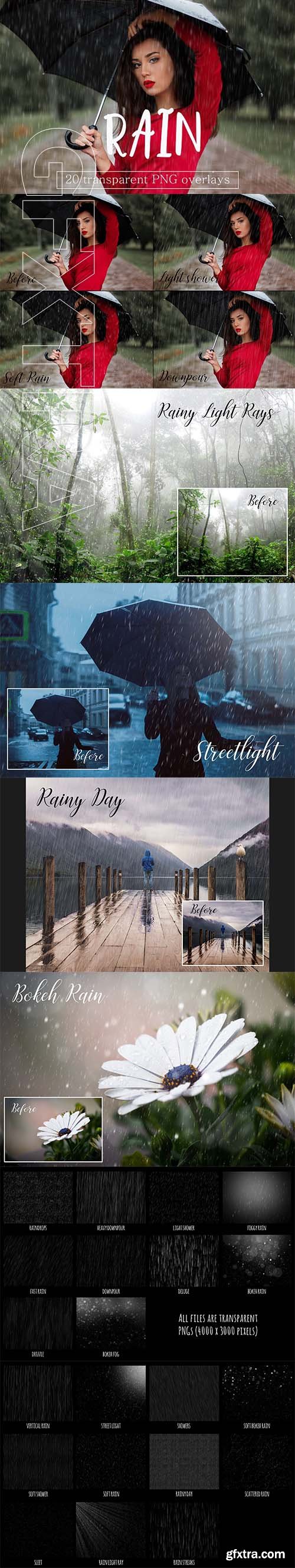 CreativeMarket - Realistic rain overlays 2534826