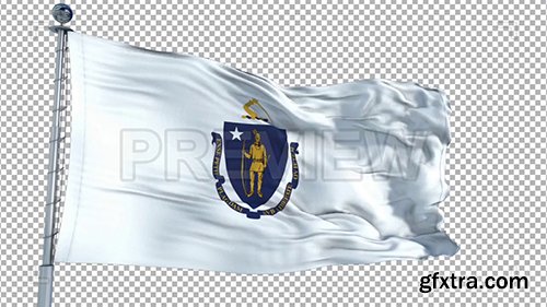 Massachusetts Flag 73932