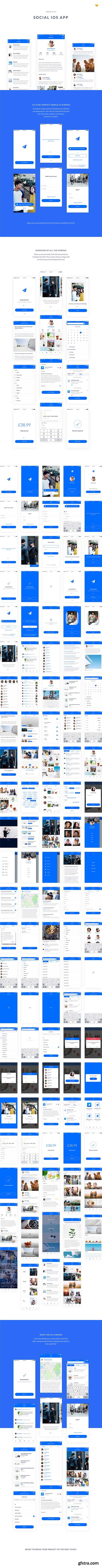 iOS Social Media UI Kit