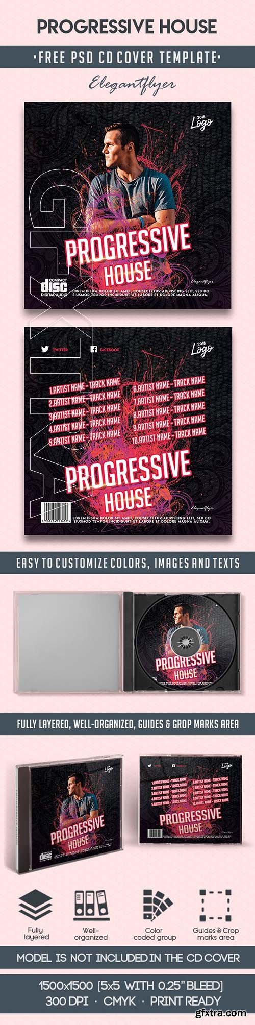 Progressive House CD Cover Template