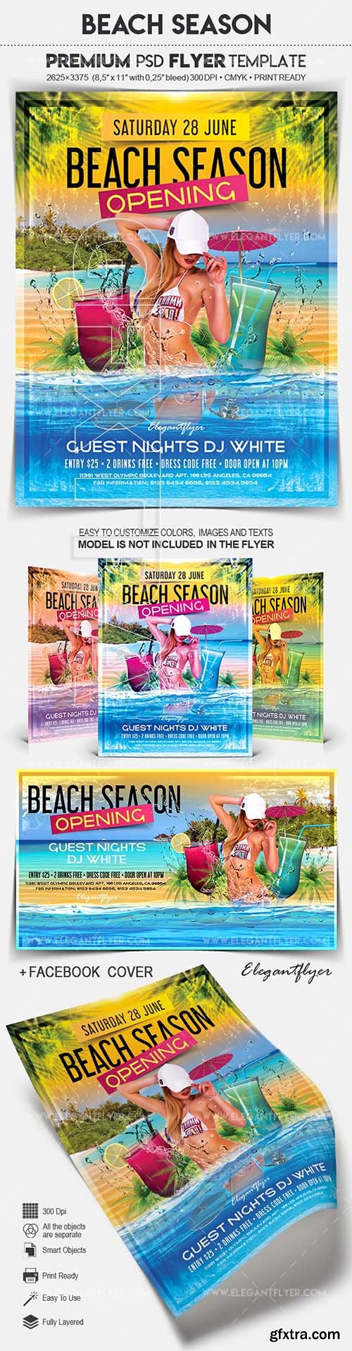 Beach Season – Flyer PSD Template